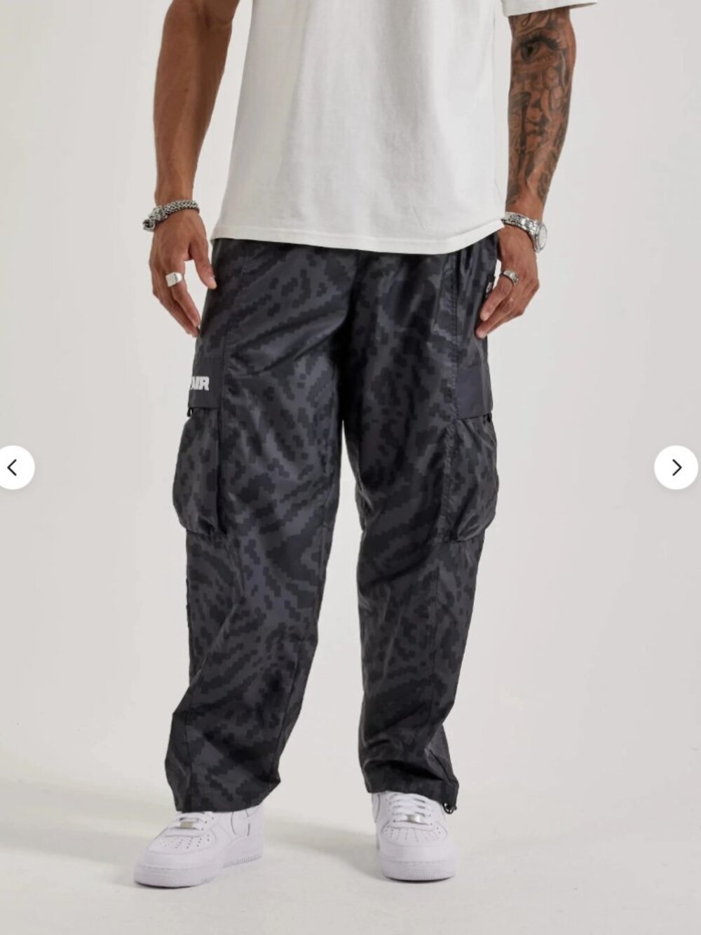 Nike Air Cargo Track Pants Digital Camo Black Mens Sz XXL 2XL HQ9468-060 NWT